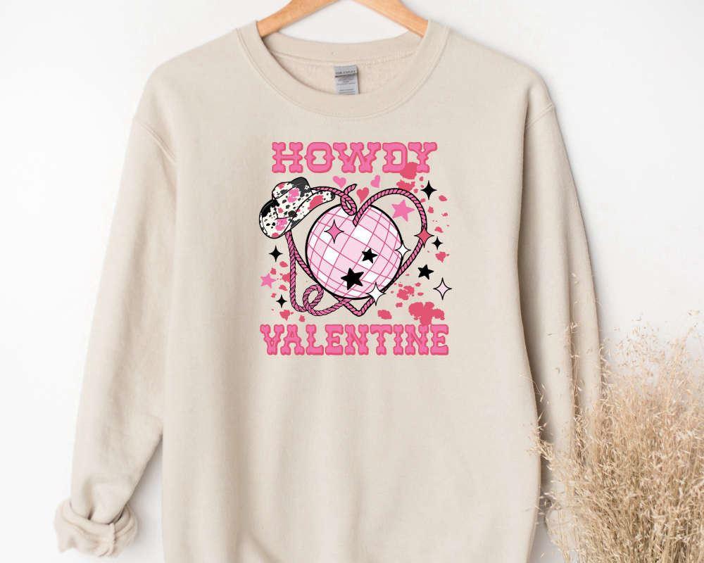 Valentines Sweatshirt, Howdy Valentine Sweatshirt, Valentine Cowgirl, Valentines Day Sweatshirt, Womens Valentines Sweatshirt Valentines Sweatshirt, Howdy Valentine Sweatshirt, Valentine Cowgirl, Valentines Day Sweatshirt, Womens Valentines Sweatshirt