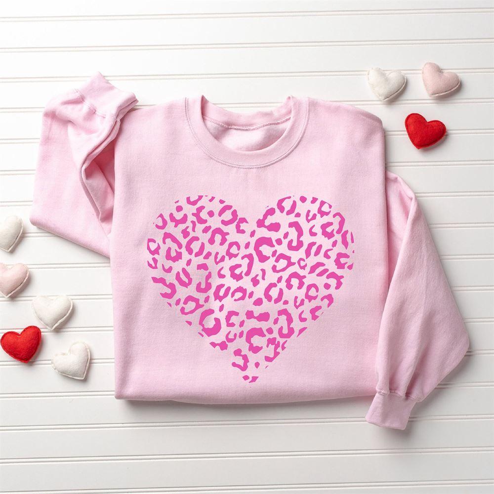 Valentines Sweatshirt, Leopard Heart Sweatshirt, Love Sweatshirt, Valentines Sweatshirt, Womens Valentines Sweatshirt