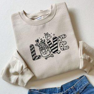 Valentines Sweatshirt, Love Sweatshirt, Coffee Sweatshirt, Valentines&hellip;