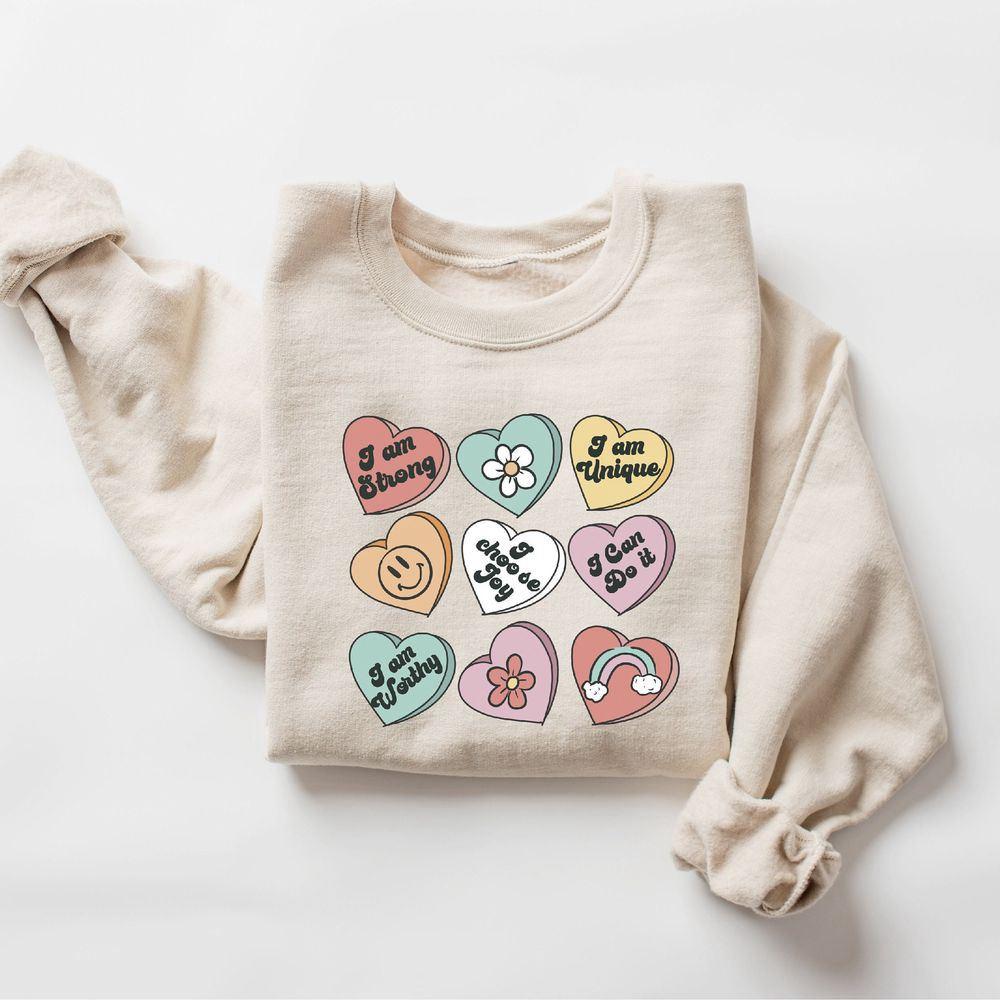 Valentines Sweatshirt, Positive Affirmations Sweatshirt, Women’s Valentines Day Sweatshirt, Womens Valentines Sweatshirt Valentines Sweatshirt, Positive Affirmations Sweatshirt, Women’s Valentines Day Sweatshirt, Womens Valentines Sweatshirt
