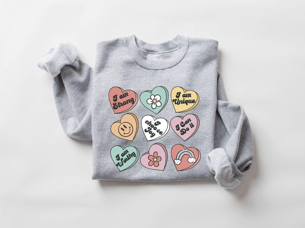 Valentines Sweatshirt, Positive Affirmations Sweatshirt, Women’s Valentines Day Sweatshirt, Womens Valentines Sweatshirt Valentines Sweatshirt, Positive Affirmations Sweatshirt, Women’s Valentines Day Sweatshirt, Womens Valentines Sweatshirt