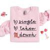 Valentines Sweatshirt, Retro Valentines Day Sweatshirt, Cute Hearts Sweatshirt, Womens Valentines Sweatshirt