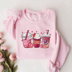 Valentines Sweatshirt, Valentine Coffee Heart Sweatshirt, Women&hellip;
