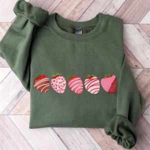 Valentines Sweatshirt Valentines Day Sweatshirt Chocolate Covered Strawberries Sweatshirt Womens Valentines Sweatshirt 4 yn6wkx.jpg