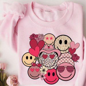 Valentines Sweatshirt Valentines Day Valentines Face Happy Sweatshirt Womens Valentines Sweatshirt 2 cr1zby.jpg
