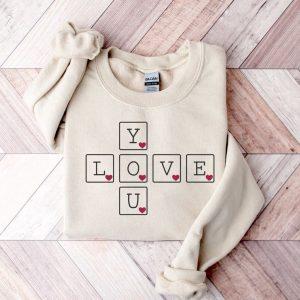 Valentines Sweatshirt, You Love Sweatshirt, Womens Valentines&hellip;