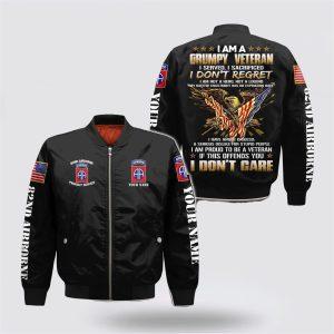 Veteran Bomber Jacket, Custom Name 82nd Airborne&hellip;