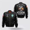 Veteran Bomber Jacket, Personalized Name US Coast Guard Veteran Military Are My Brothers Baseball Jacket