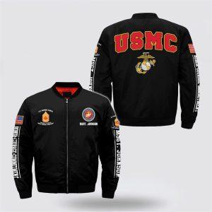 Veteran Bomber Jacket, Personalized Name US Marine&hellip;
