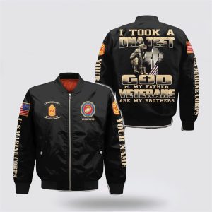 Veteran Bomber Jacket, Personalized Name US Marine&hellip;