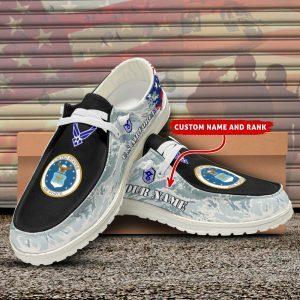 Veteran Canvas Loafer Shoes, Personalized US Air&hellip;