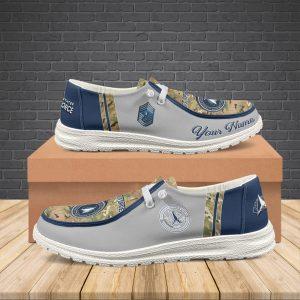 Veteran Canvas Loafer Shoes, Personalized US Space&hellip;