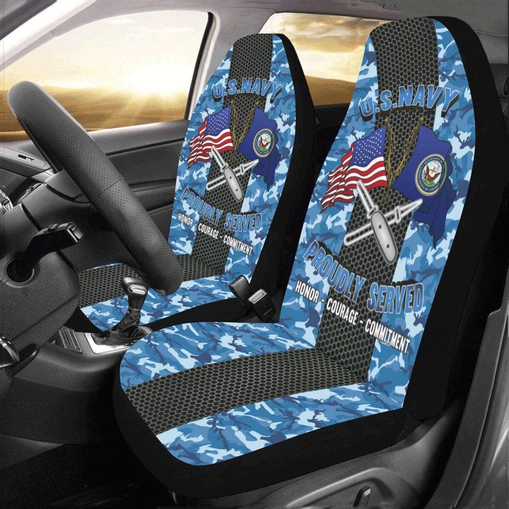 Veteran Car Seat Covers, Navy Lithographer Navy Li Car Seat Covers, Car Seat Covers Designs