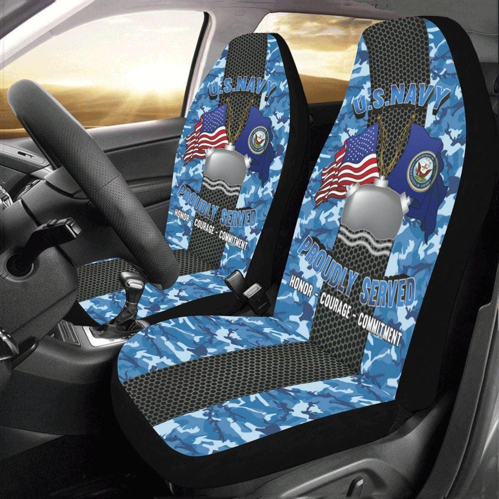 Veteran Car Seat Covers, Navy Mineman Navy Mn Car Seat Covers, Car Seat Covers Designs
