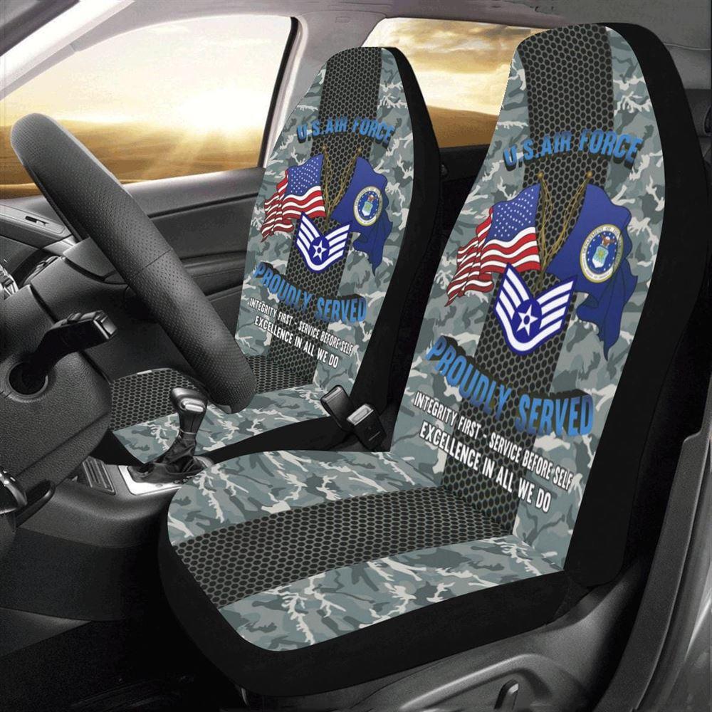 Veteran Car Seat Covers, Us Air Force E-5 Staff Sergeant Ssgt E5 Noncommissioned Officer Car Seat Covers, Car Seat Covers Designs