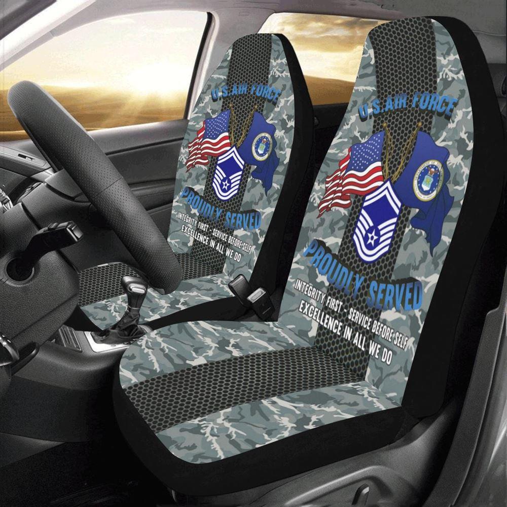 Veteran Car Seat Covers, Us Air Force E-8 Senior Master Sergeant Smsgt E8 Noncommissioned Officer Car Seat Covers, Car Seat Covers Designs