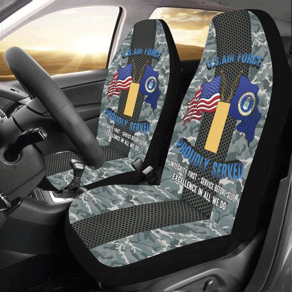 Veteran Car Seat Covers, Us Air Force O-1 Second Lieutenant 2D Lt O1 Commissioned Officer Car Seat Covers, Car Seat Covers Designs