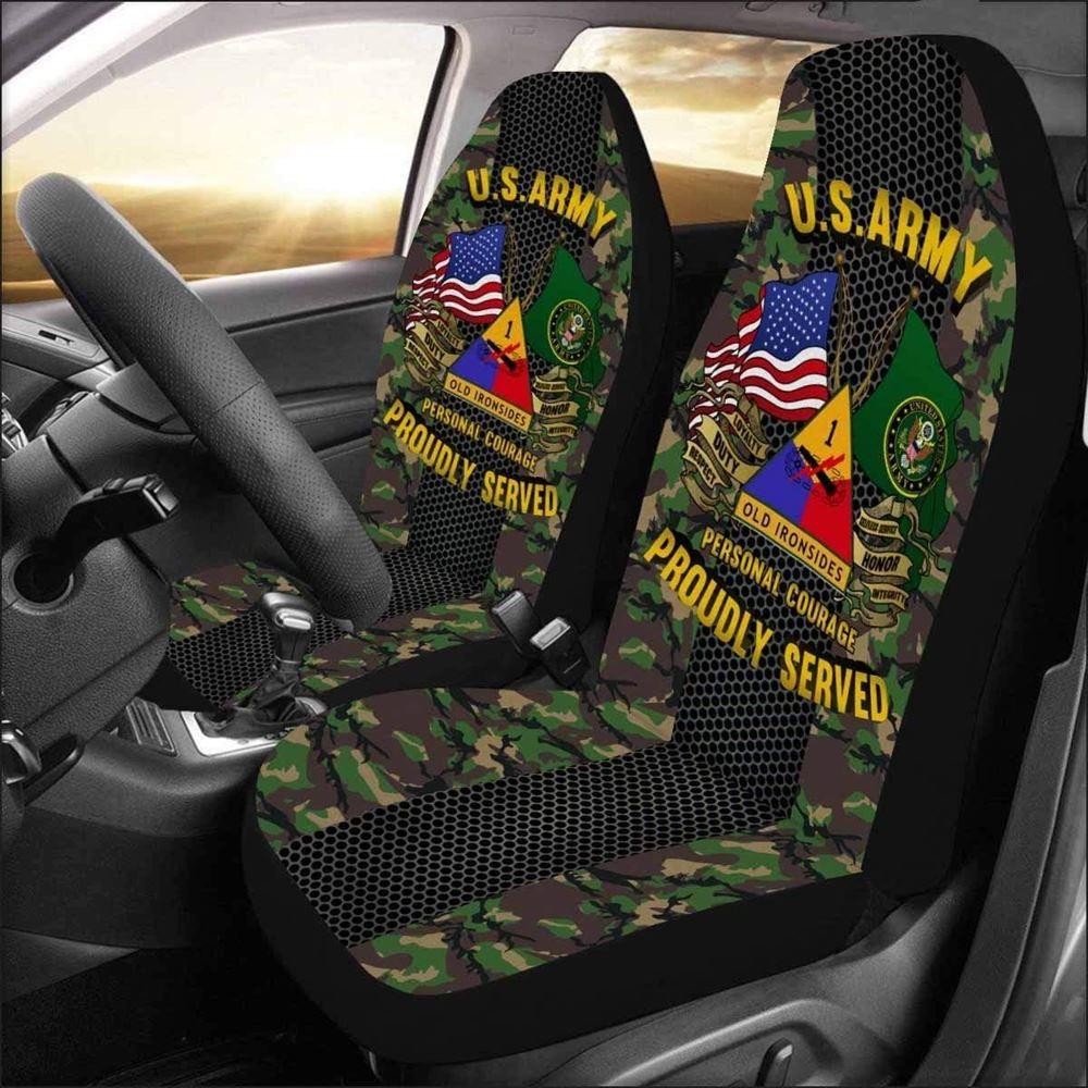 Veteran Car Seat Covers, Us Army 1St Armored Division Car Seat Covers, Car Seat Covers Designs