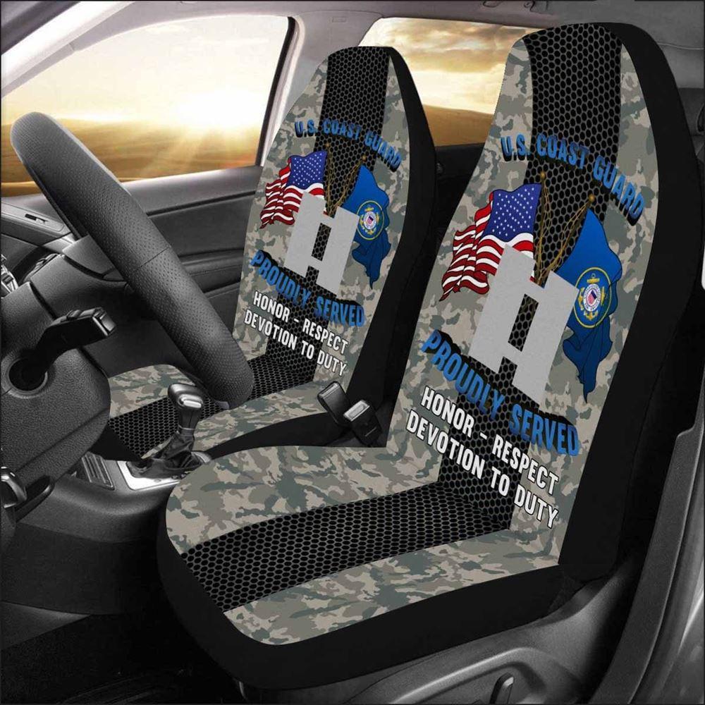 Veteran Car Seat Covers, Us Coast Guard O-3 Lieutenant O3 Lt Junior Officer Car Seat Covers, Car Seat Covers Designs
