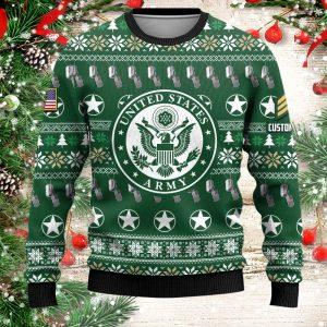 Veterans Sweater, Custom US Army Veteran Christmas&hellip;