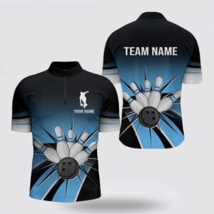 Bowling Jersey, Black And Blue Bowling Bowling&hellip;