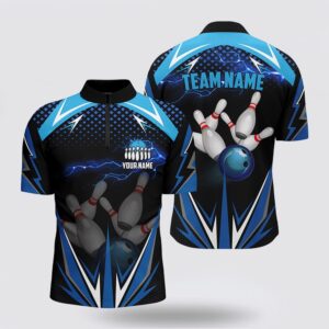 Bowling Jersey, Black Men Bowling Bowling Jersey&hellip;