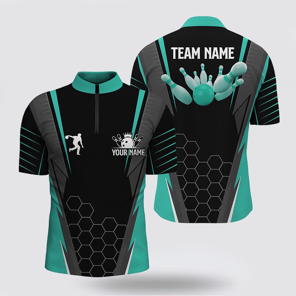 Bowling Jersey, Black Men Bowling Shirt Bowling Jersey Custom Name Mens Bowlers Jersey, Team Bowling Outfits Turquoise Bowling Jersey, Black Men Bowling Shirt Bowling Jersey Custom Name Mens Bowlers Jersey, Team Bowling Outfits Turquoise