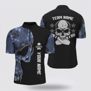 Bowling Jersey, Blue Camo Black Bowling Bowling&hellip;