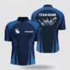 Bowling Jersey, Bowling Bowling Jersey Shirts For Men Custom Name And Team Name Skull Bowling, Team Bowling Shirts  Blue