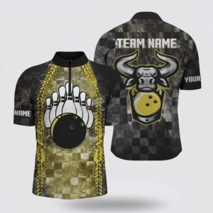 Bowling Jersey, Bowling Bull Black And Yellow&hellip;