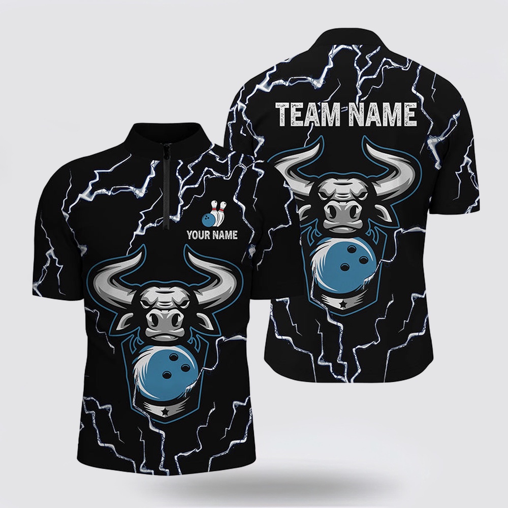 Bowling Jersey, Bowling Bull Thunder Lightning Black Bowling Bowling Jersey Shirts For Men Custom Bowling Team Jersey Bowling Jersey, Bowling Bull Thunder Lightning Black Bowling Bowling Jersey Shirts For Men Custom Bowling Team Jersey