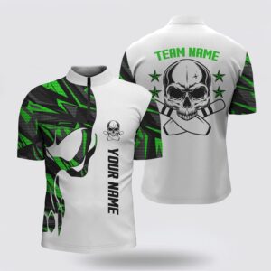 Bowling Jersey, Green And White Bowling Bowling&hellip;