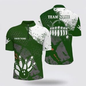 Bowling Jersey, Green And White Men Bowling&hellip;