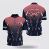 Bowling Jersey, Men Bowling Bowling Jersey Shirts Custom Pink Lightning Thunder Bowling Team Jersey, Gift For Bowlers