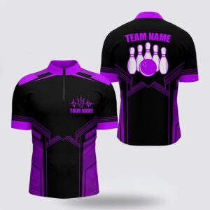 Bowling Jersey, Purple Bowling Bowling Jersey Shirt&hellip;