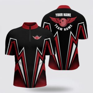 Bowling Jersey, Red And Black Bowling Bowling&hellip;