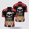 Bowling Jersey, Red And Black Men Bowling Jersey Shirts Custom Bowling Ball Pins Team Jersey, Gift For Team Bowlers