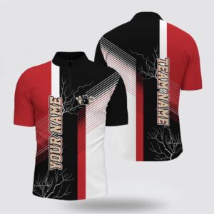 Bowling Jersey, Red And Black Plaid Pattern&hellip;