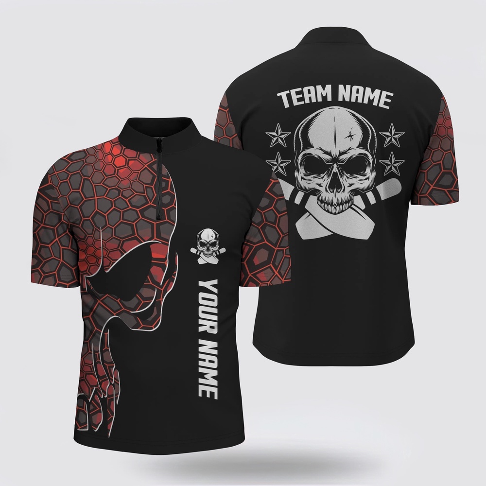 Bowling Jersey, Red Camo Black Bowling Bowling Jersey Shirts For Men Custom Team Name Skull Bowling, Team Bowling Shirts Bowling Jersey, Red Camo Black Bowling Bowling Jersey Shirts For Men Custom Team Name Skull Bowling, Team Bowling Shirts