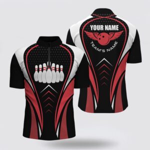 Bowling Jersey, Red White And Black Bowling&hellip;