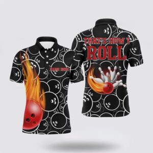 Bowling Polo Shirt, Flame Bowling Men Polo&hellip;