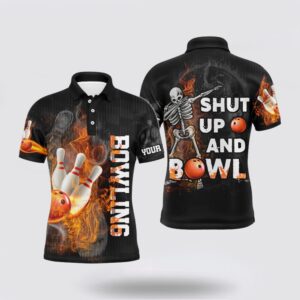 Bowling Polo Shirt, Funny Men Bowling Polo&hellip;