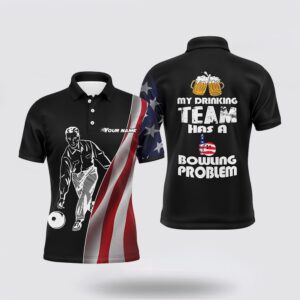 Bowling Polo Shirt, Funny Men Bowling Polo&hellip;