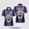 Bowling Polo Shirt, Green Flame Mens Polo Bowling Shirts, Personalized Mens Bowling Jerseys, Bowling Team Jerseys