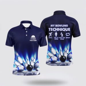 Bowling Polo Shirt, My Bowling Technique Custom&hellip;