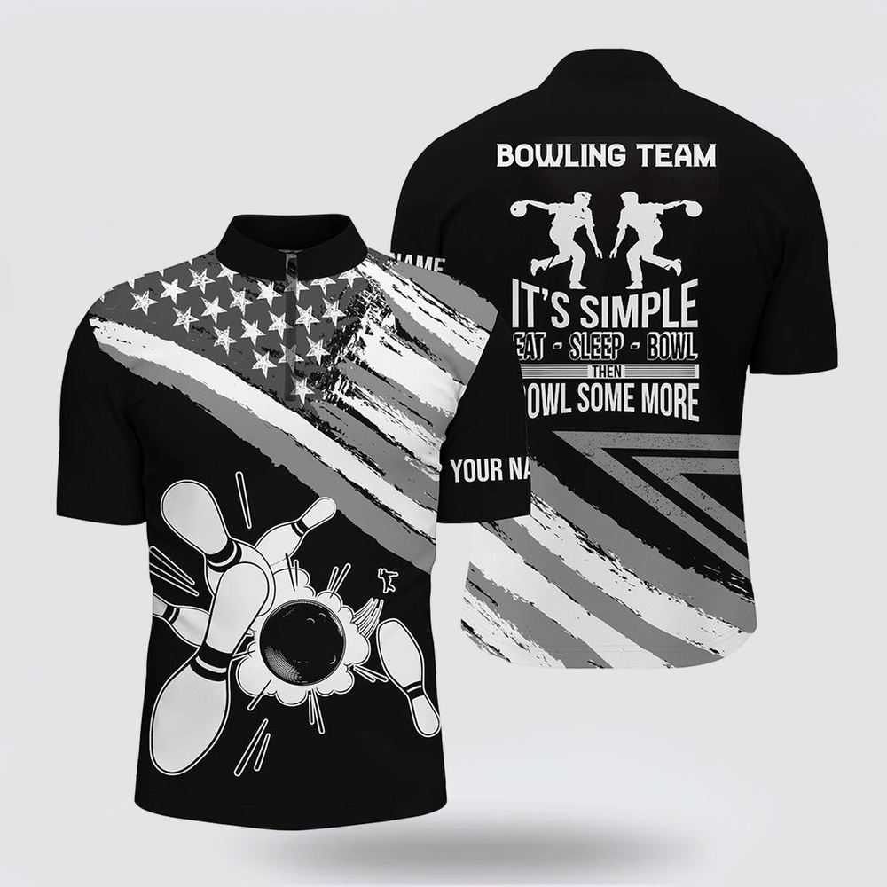 Bowling Jersey, Black American Flag Retro Men’s Bowling Shirt Bowling Jersey Custom Team Bowling Outfits Eat Sleep Bowl Bowling Jersey, Black American Flag Retro Men’s Bowling Shirt Bowling Jersey Custom Team Bowling Outfits Eat Sleep Bowl