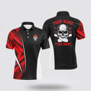 Bowling Polo Shirt, Black And Red Camo&hellip;