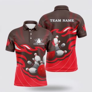 Bowling Polo Shirt, Mens Polo Bowling Shirt&hellip;
