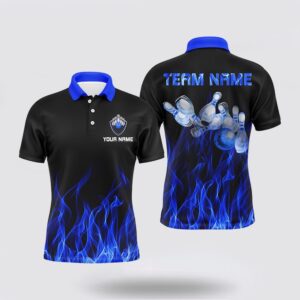 Bowling Polo Shirt, Personalized Men Polo Bowling&hellip;