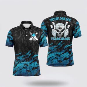 Bowling Polo Shirt, Skull Bowling Polo Shirts&hellip;